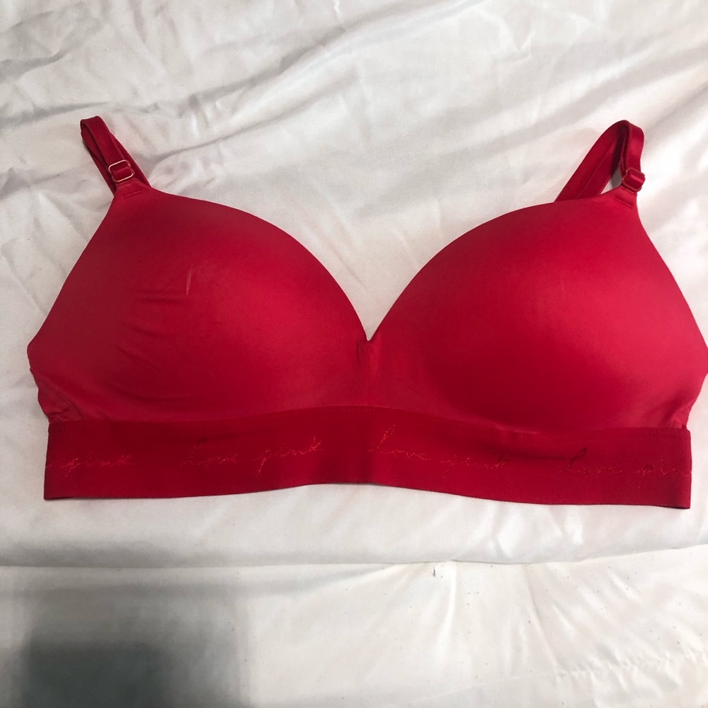Pink Victoria’s Secret wireless bra